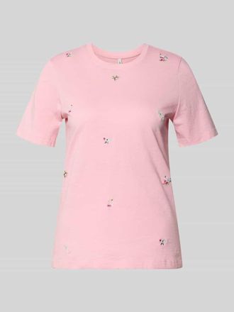 Only Regular Fit T-Shirt aus reiner Bio-Baumwolle Modell KETTY in Rosa, Gr&ouml;&szlig;e XL