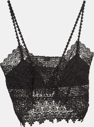 Charo Ruiz Ibiza Charo Ruiz Black Lace Sheer Dana Top