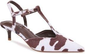 Berness T-Strap Kitten Heel Pump in Cow at Nordstrom Rack, Size 8.5