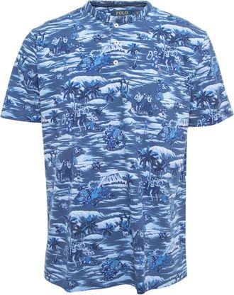 Ralph Lauren T-shirt con stampa Tropical - Blu