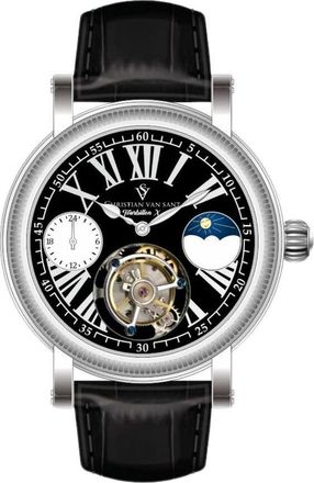 Christian Van Sant Tourbillon X Limited Edition Black Dial Mens Watch CV0998
