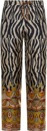 Pierre-Louis Mascia Aloe Broek - Dames - Straight fit broeken - Veelkleurig - S - Broeken
