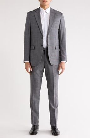 Scotch & Soda Classic Fit Windowpane Suit in Grey at Nordstrom Rack, Size 38 - R