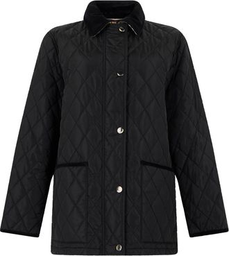 Burberry Giacca trapuntata con colletto - - Jackets - Donna - Nero - XS