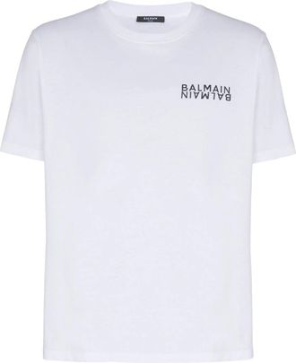 Balmain T-shirt met logo-opdruk