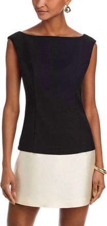 Line & Dot Isabeau Mini Dress In Black/cream