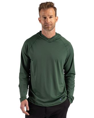 Cutter & Buck Prospect Recycled Featherlight Stretch Mens Hooded Pullover