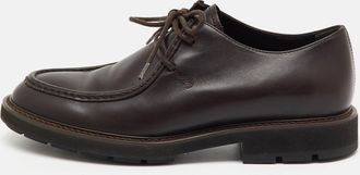 Tod's Tods Dark Brown Leather Lace Up Derby