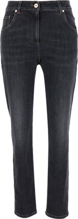 Brunello Cucinelli Black Denim Straight Jeans