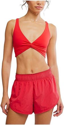 Free People Movement Never Better Twist Crop Womens Workout Grapefruit : LG (Womens 12-14), Cotton/Elastane