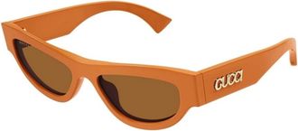 Gucci Gg 1834S 005 Cat-eye Zonnebril - Dames - Zonnebrillen - Oranje - 53 MM - Accessoires