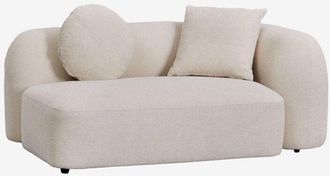 Sklum Sklum - M&oacute;dulo Esquinero Derecho De 2 Plazas Para Sof&aacute; Modular En Chenilla Coco