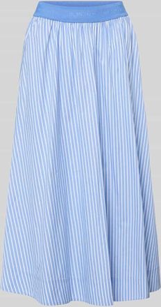 Milano Milano Italy Midirock mit elastischem Bund in Hellblau, Gr&ouml;&szlig;e 34