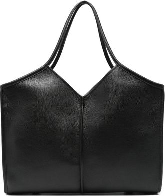 Hereu Borsa tote Calella con scollo a V - Nero