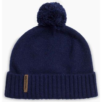 Turtle Fur Wool Tula Pom Beanie in Navy at Nordstrom