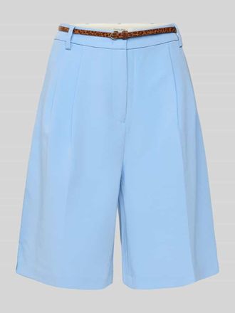 Christian Berg Bermudas mit Eingrifftaschen und G&uuml;rtel in Hellblau, Gr&ouml;&szlig;e 46