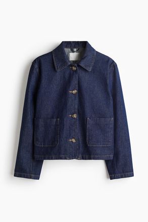 H&M Twilljacke mit Kragen - Denimblau