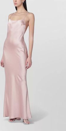 Andamane ninfea dress low back satin draping