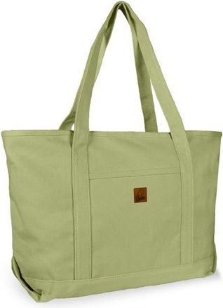 Dalix Ghost 23 Carryall Canvas Tote Bag in Light Green at Nordstrom
