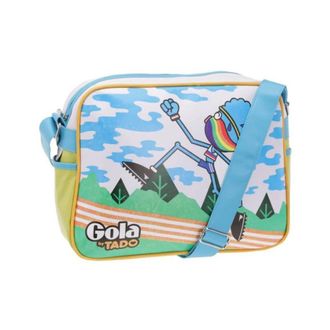 Gola White Fabric Shoulder Bag with Zipper