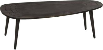 Dmora Mesa De Caf&eacute; Dgalluzz, Mesa De Centro Baja, Revistero Para Sof&aacute;, Estante De La Sala De Estar, 115x50h38 Cm, Antracita - Dmora