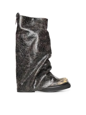 The Attico Robin Combat Boot Brown Shades