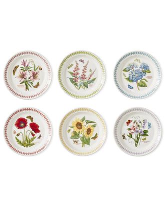 Portmeirion Set Of 6 Botanic Garden Meadow Salad Plates