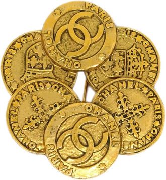 Chanel Spilla CC 1990-2000 - Oro