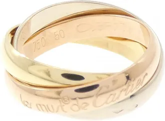 Cartier Trinity Yellow Gold (18K) Pink Gold (18K) White Gold (18K) Band Ring (Pre-Owned)