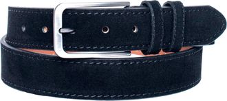 Vella Pais Parma Black Suede Mens Belt