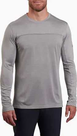 K&uuml;hl Engineered Long Sleeve Performance Shirt In Heathered Grey