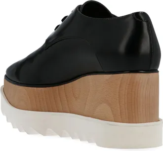 Stella McCartney Elyse Lace-Up Flat - Black