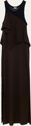 Loewe Asymmetric Layered Maxi Dress