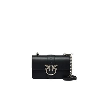 Pinko Pinko, Tassen, Dames, Zwart, ONE Size, Katoen, Love One Mini
