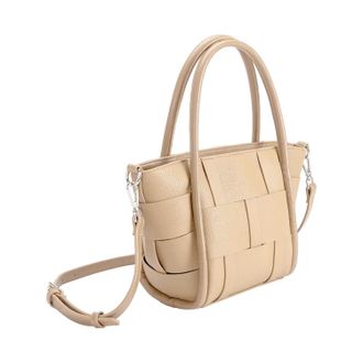 Melie Bianco Womens Lanie Vegan Crossbody Bag In Nude