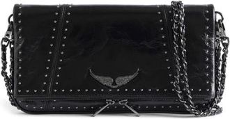 Zadig&Voltaire Rock Leather Crossbody Bag in Black at Nordstrom