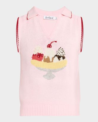 Rachel Antonoff Split Sleeveless Polo Vest