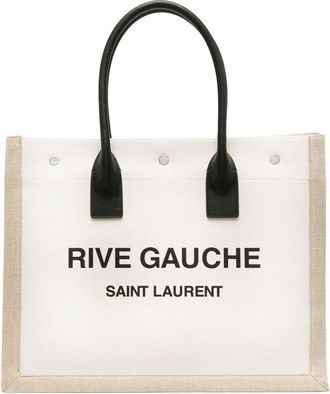 Saint Laurent Rive Gauche tote bag - women - Cotton - OS - Neutrals