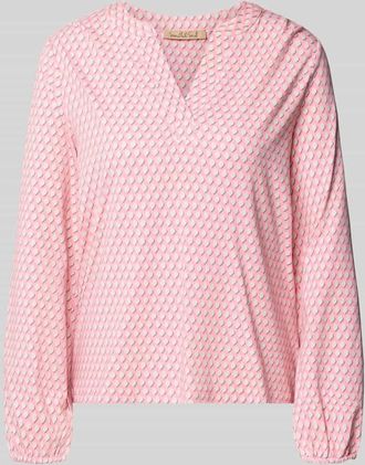 Smith & Soul Longsleeve mit V-Ausschnitt in Pink, Größe XXL