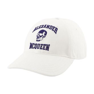 Alexander McQueen Mens 7594504105q9038 Baseball Cap White Others