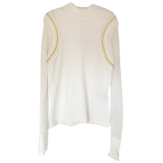 Roberto Cavalli Ruffle Gold Chain Jumper Size M
