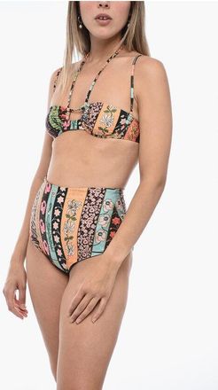 Agua Bendita High-Waisted SOYA GERANIO Bikini Set with Bralette size Xs