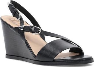 Frye Rachel Slingback Wedge Sandal in Black at Nordstrom, Size 8.5