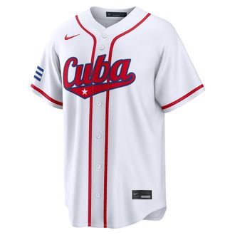 Nike Cuba National Baseball Team 2026 World Baseball Classic Nike Mens Stadium Jersey in White | RE260GZ5WBB-UFA