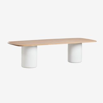 Sklum Mesa De Comedor Rectangular 270x110 Cm En Madera De Acacia Leighton Sklum