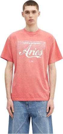 Aries T-Shirts - Heren - T-shirts - Rood - S - Tops
