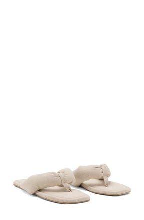 Mango Padded Flip Flop in Beige at Nordstrom, Size 7.5Us