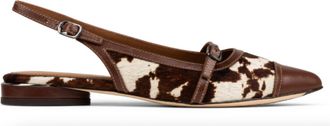 Donald J Pliner Womens Rozamay Slingback Flat In Saddle
