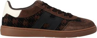 Hogan Cool Sneaker - Dames - Sneakers - Bruin - 38 EU - Leer - Schoenen