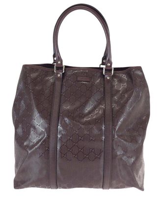 Gucci Red Gg Imprime Tote Shoulder Bag (Authentic Pre-Loved)
